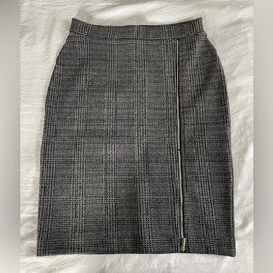 Ann Taylor Plaid Pencil Skirt with Zipper